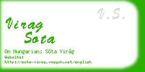 virag sota business card